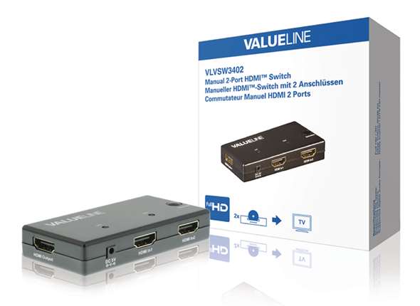Zlučovač HDMI - 3x vstup HDMI , 1x výstup HDMI