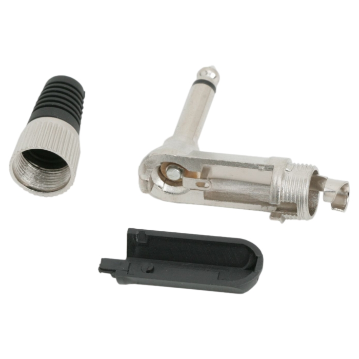 Jack 6,3 mm mono HQ  kov-plast,uhlový