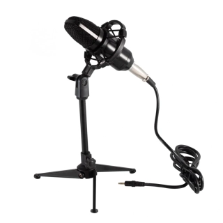 Štúdiový mikrofón, statív, XLR-3,5 mm - M 12