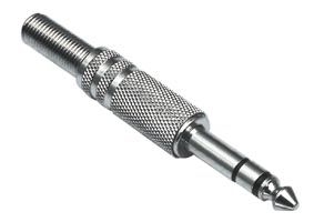 Jack 6,3 mm stereo kovový