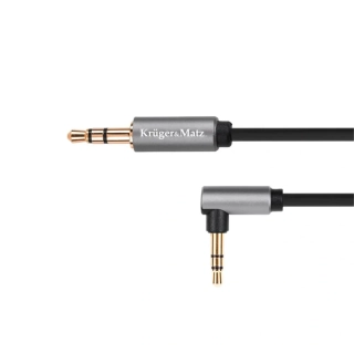 Audio kábel, 3,5/3,5mm jack uhlový 1,8m Kruger&Matz stereo
